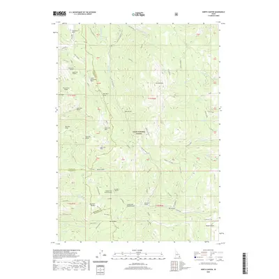 2020 Map of North Canyon, 2020 Print