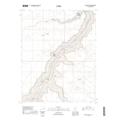 2018 Map of North Canyon Point, 2018 Print