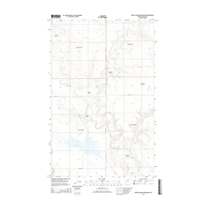 2014 Map of North Chinook Reservoir, 2014 Print
