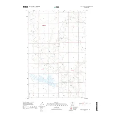 2020 Map of North Chinook Reservoir, 2020 Print