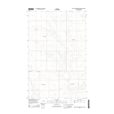 2014 Map of North Chinook Reservoir NE, 2014 Print