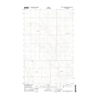2017 Map of North Chinook Reservoir NE, 2017 Print