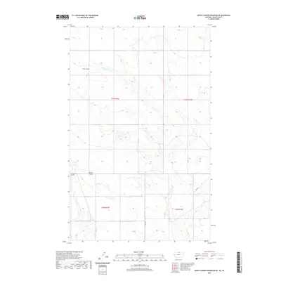 2020 Map of North Chinook Reservoir NE, 2020 Print