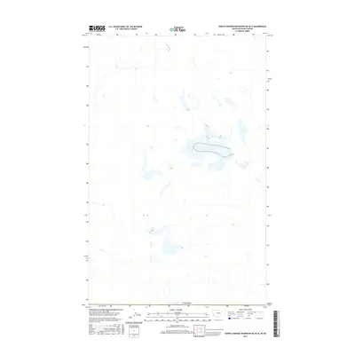 2017 Map of North Chinook Reservoir NE OE N, 2017 Print