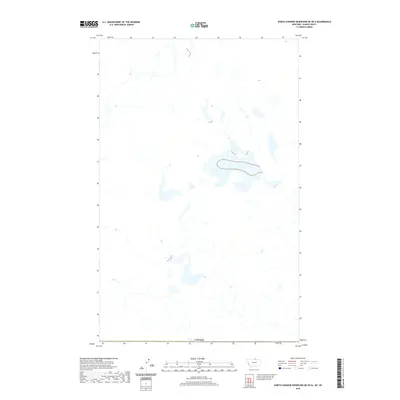 2020 Map of North Chinook Reservoir NE OE N, 2020 Print