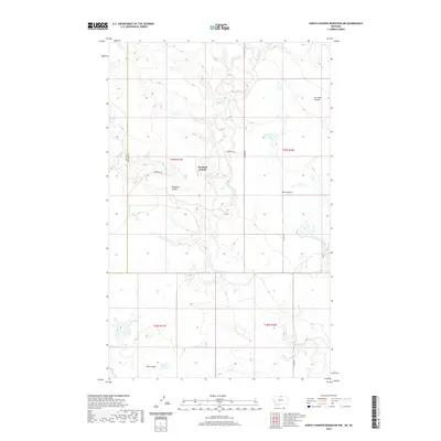 2020 Map of North Chinook Reservoir NW, 2020 Print