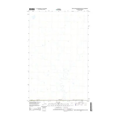 2014 Map of North Chinook Reservoir NW OE N, 2014 Print
