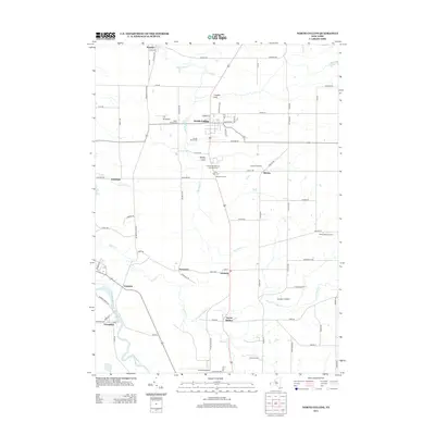 2013 Map of North Collins, 2013 Print