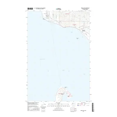2017 Map of North Cove, 2017 Print