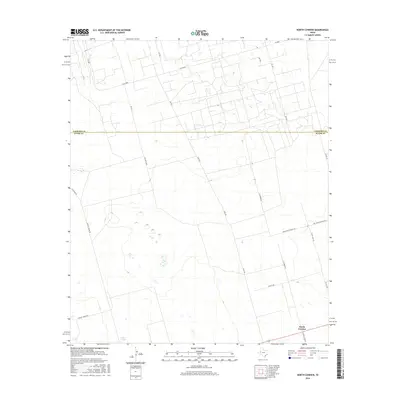 2016 Map of North Cowden, 2016 Print