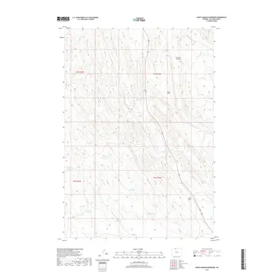 2017 Map of North Emblem Reservoir, 2017 Print