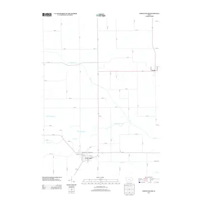 2013 Map of North English, 2013 Print