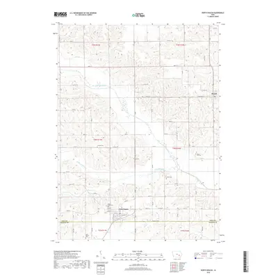 2018 Map of North English, 2018 Print