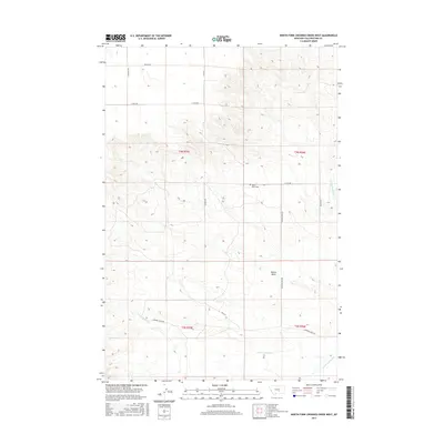 2017 Map of North Fork Crooked Creek West, 2017 Print