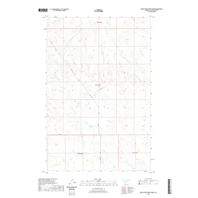2020 Map of North Fork Horse Creek, 2020 Print