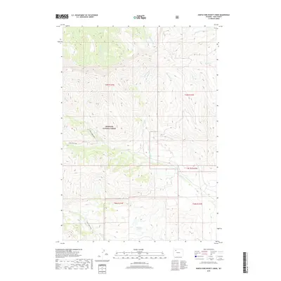 2018 Map of North Fork Pickett Creek, 2018 Print