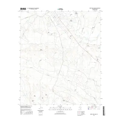 2016 Map of North Fort Hood, 2016 Print
