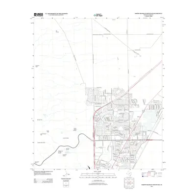 2012 Map of North Franklin Mountain, 2012 Print
