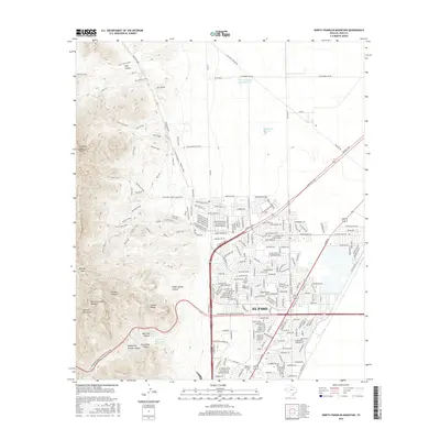 2016 Map of North Franklin Mountain, 2016 Print