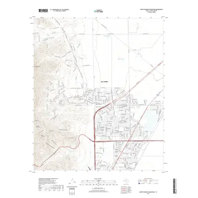 2019 Map of North Franklin Mountain, 2019 Print