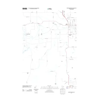 2013 Map of North Freedom, 2013 Print
