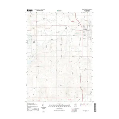 2016 Map of North Freedom, 2016 Print