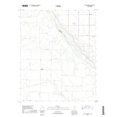 2019 Map of North Groesbeck, 2019 Print