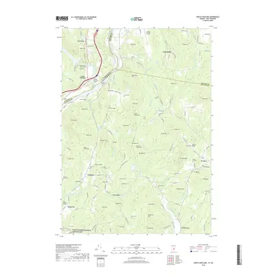 2018 Map of North Hartland, 2018 Print