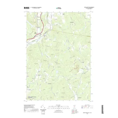 2021 Map of North Hartland, 2021 Print