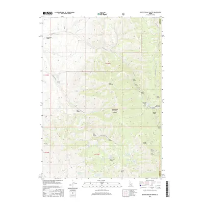 2017 Map of North Heglar Canyon, 2017 Print