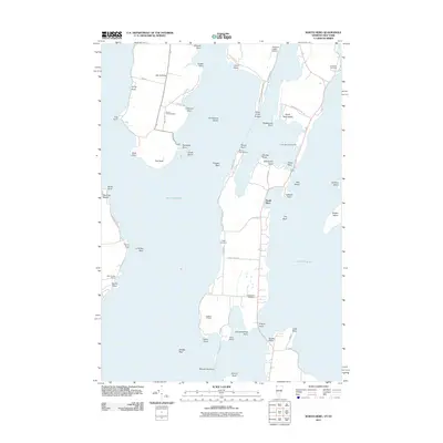 2011 Map of North Hero, 2011 Print