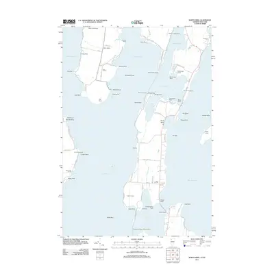 2012 Map of North Hero, 2012 Print