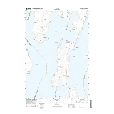 2015 Map of North Hero, 2015 Print