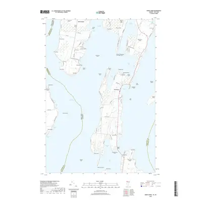 2018 Map of North Hero, 2018 Print