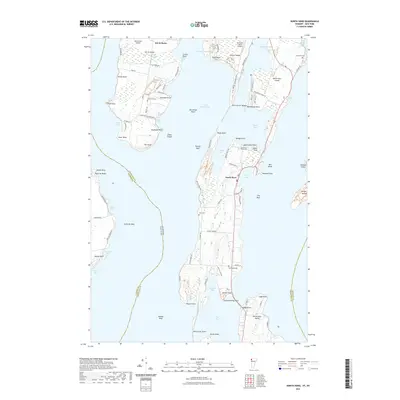 2021 Map of North Hero, 2021 Print