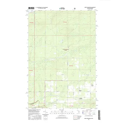 2017 Map of North Ironwood, 2017 Print