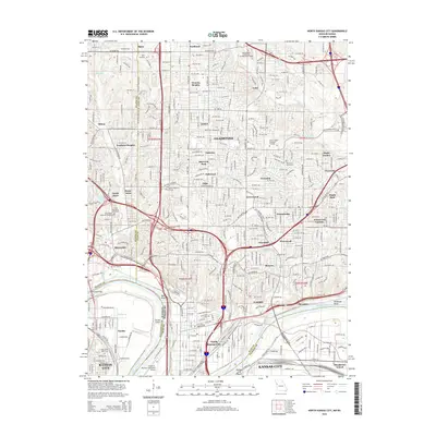 2015 Map of North Kansas City, 2015 Print