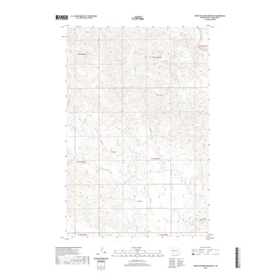2020 Map of North Killdeer Mountain, 2020 Print