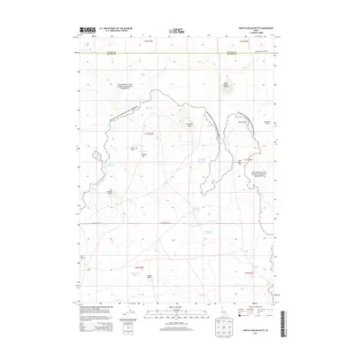 2013 Map of North Laidlaw Butte, 2013 Print