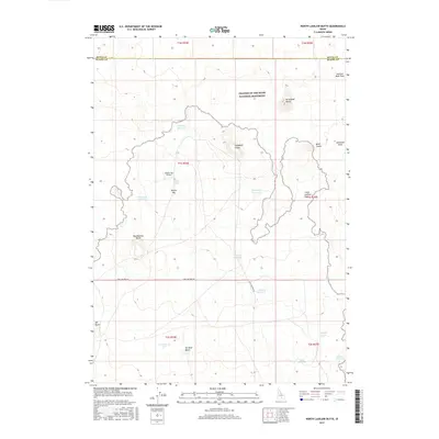 2017 Map of North Laidlaw Butte, 2017 Print