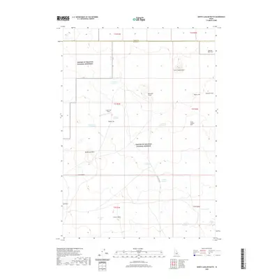 2020 Map of North Laidlaw Butte, 2020 Print