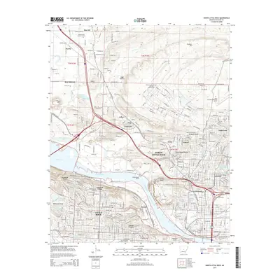 2014 Map of North Little Rock, 2014 Print