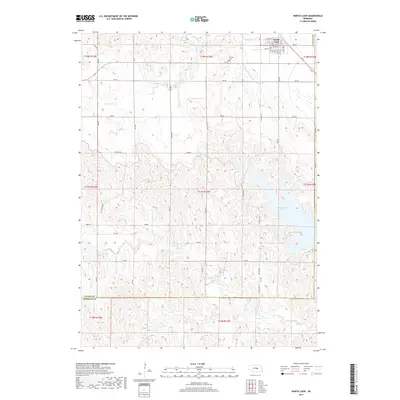 2017 Map of North Loup, 2017 Print
