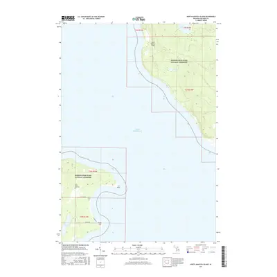 2017 Map of North Manitou Island, 2017 Print