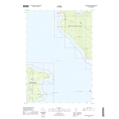 2019 Map of North Manitou Island, 2019 Print