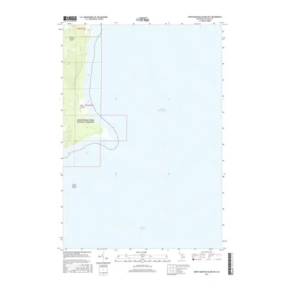 2017 Map of North Manitou Island OE E, 2017 Print