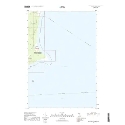 2019 Map of North Manitou Island OE E, 2019 Print