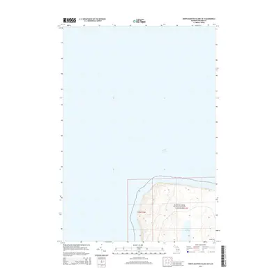 2014 Map of North Manitou Island OE N, 2014 Print