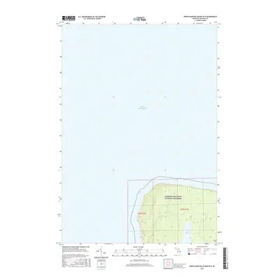 2017 Map of North Manitou Island OE N, 2017 Print