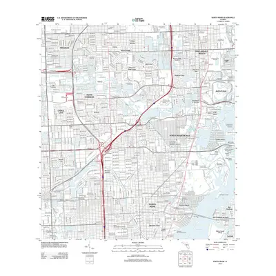 2012 Map of North Miami, 2012 Print